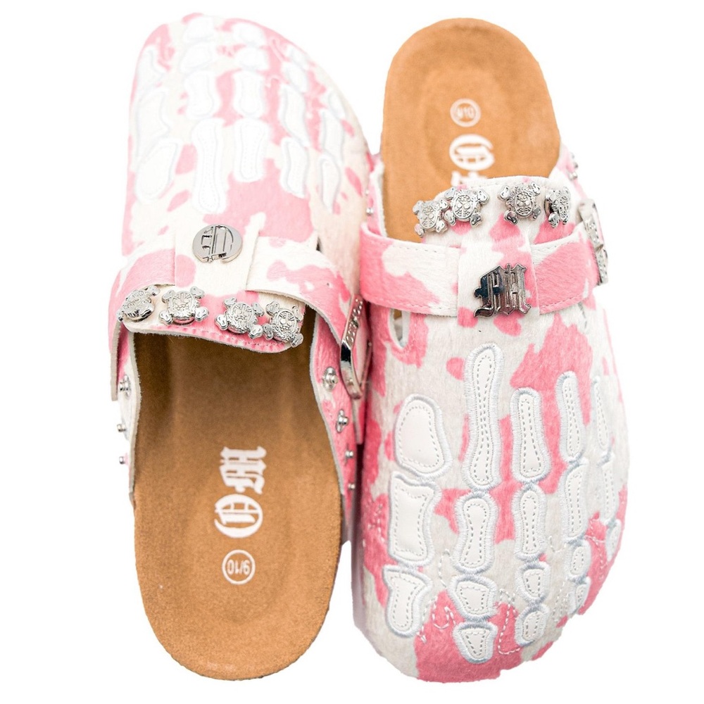 💓🐄 OCTAVIOUS MARKS CLOGS PINK COW PRINT 💗🐮